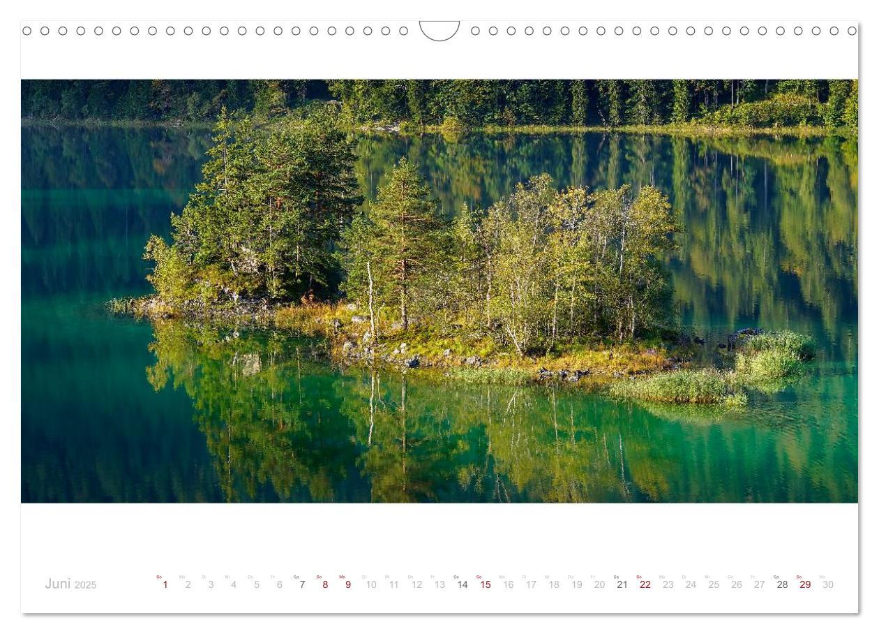 Bild: 9783435587766 | Unterwegs am Eibsee (Wandkalender 2025 DIN A3 quer), CALVENDO...