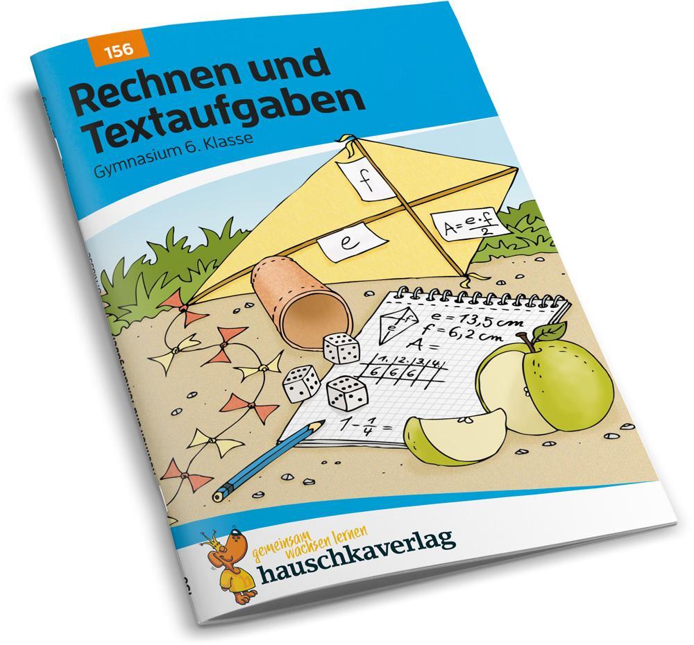 Bild: 9783881001564 | Rechnen und Textaufgaben - Gymnasium 6. Klasse, A5- Heft | Broschüre