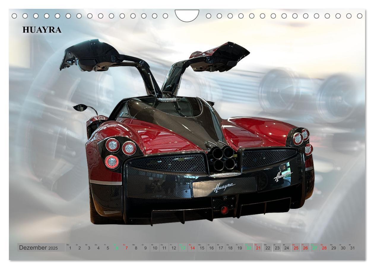 Bild: 9783383849787 | Pagani italienische Automobilkunst (Wandkalender 2025 DIN A4 quer),...