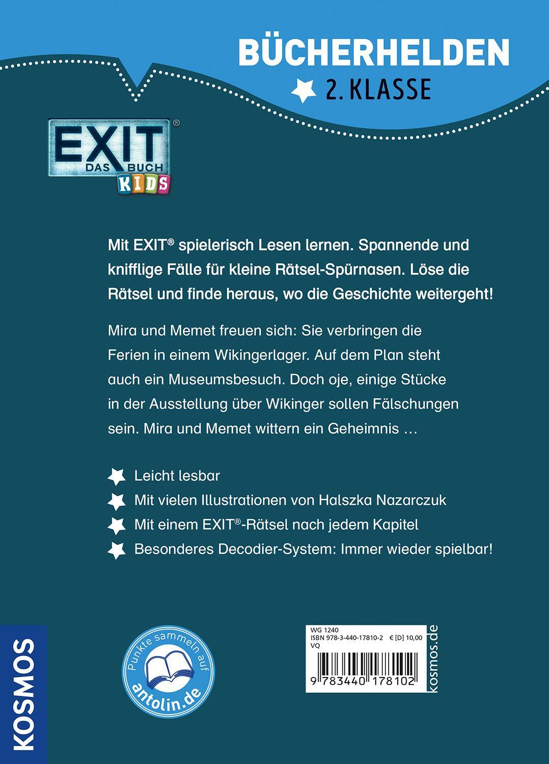 Rückseite: 9783440178102 | EXIT® - Das Buch Kids, Bücherhelden 2. Klasse, Gefährliche Ferien