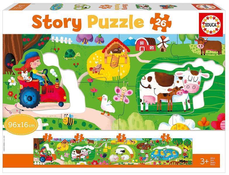 Cover: 8412668189003 | Bauernhof - Geschichten-Puzzle (Puzzle) | Spiel | 9218900 | 2021