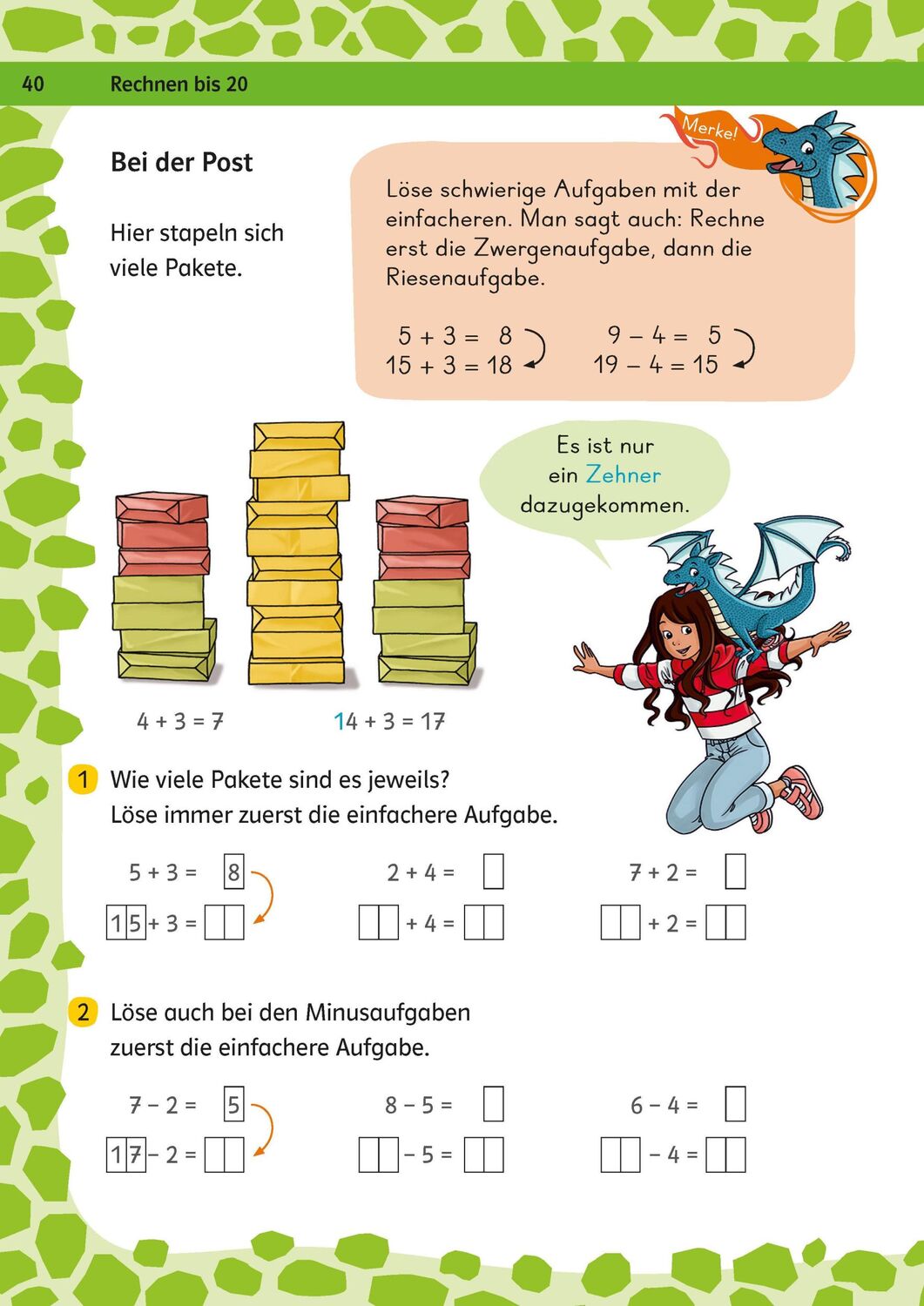 Bild: 9783129497753 | Klett Team Drachenstark: Das große Trainingsbuch Mathe 1. Klasse