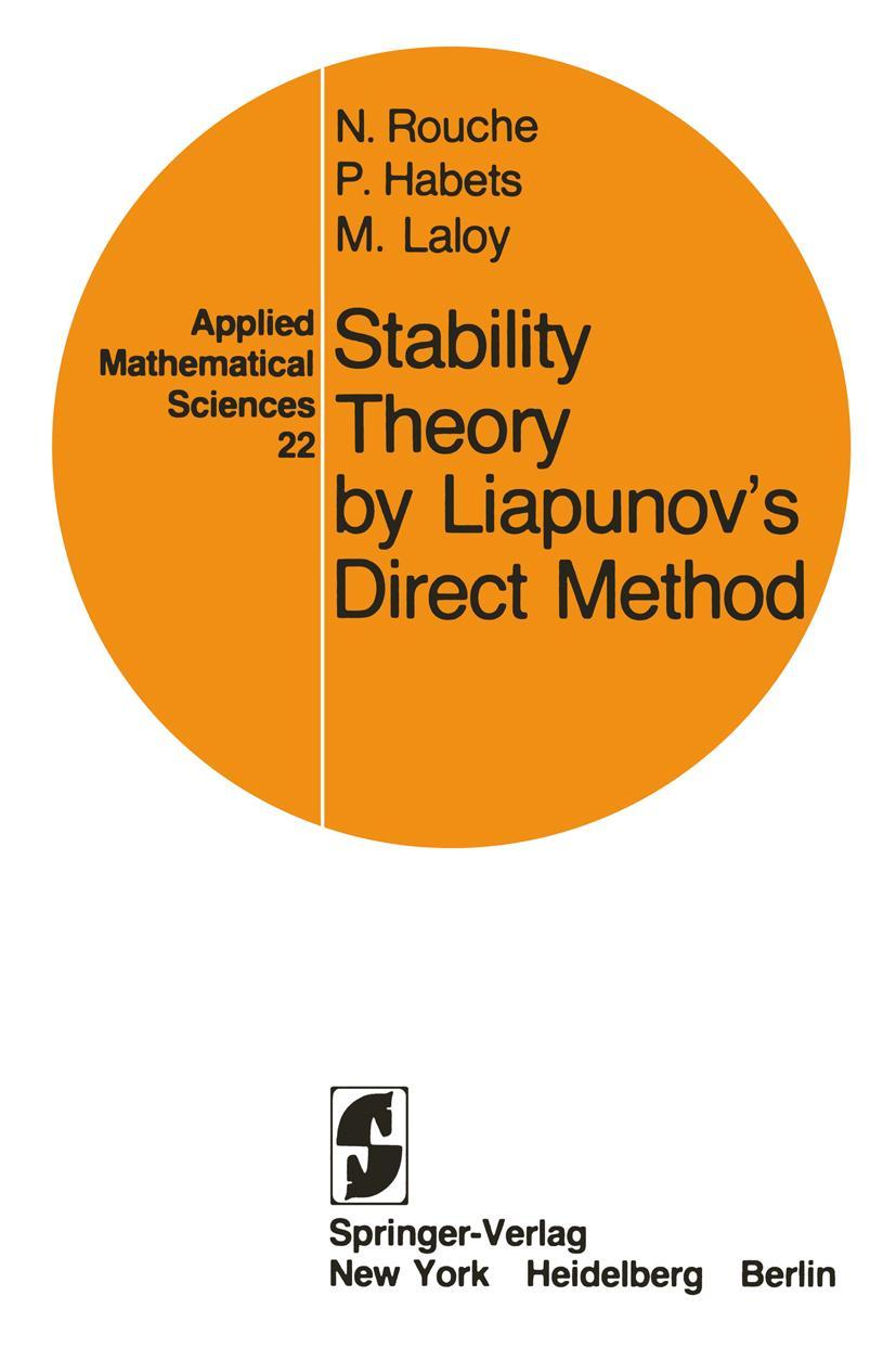 Cover: 9780387902586 | Stability Theory by Liapunov's Direct Method | Nicolas Rouche (u. a.)