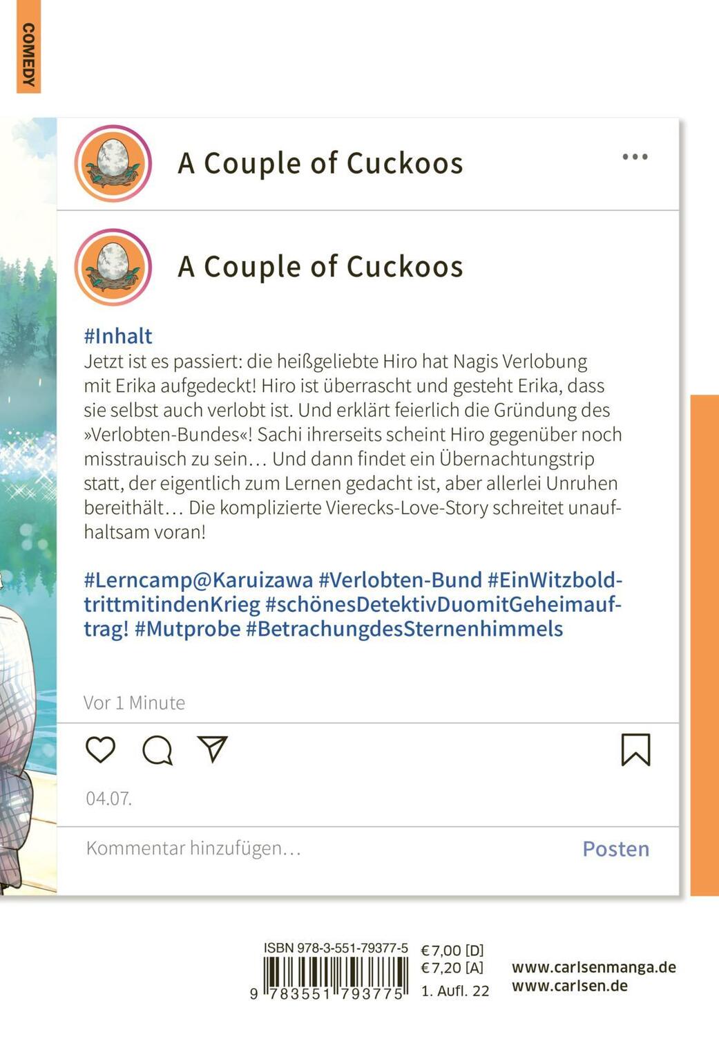 Rückseite: 9783551793775 | A Couple of Cuckoos 5 | Miki Yoshikawa | Taschenbuch | 192 S. | 2022