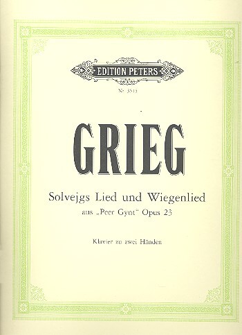 Cover: 9790014016418 | Solveigs Song Op.55 No.4 &amp; Solveigs Cradle Song | Edvard Grieg | Buch