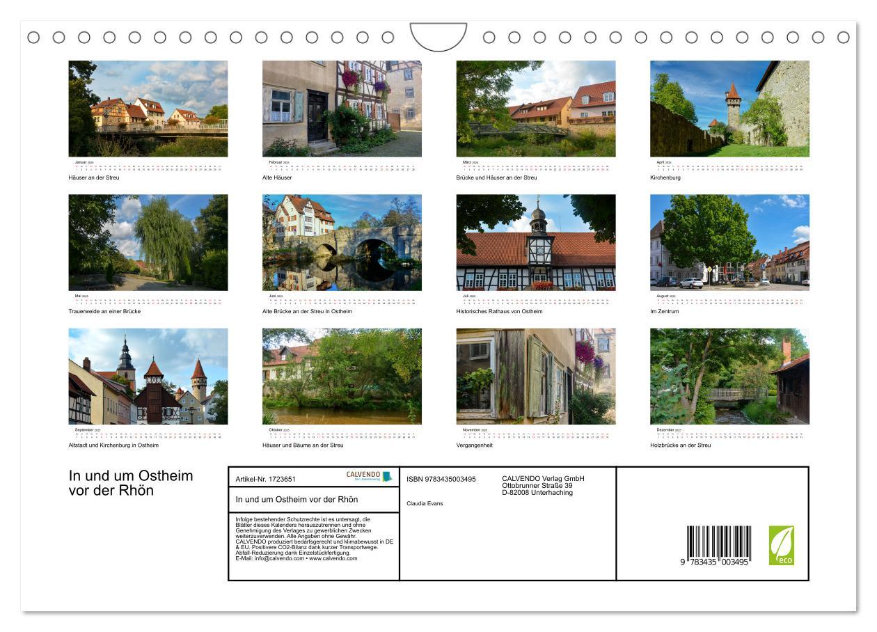 Bild: 9783435003495 | In und um Ostheim vor der Rhön (Wandkalender 2025 DIN A4 quer),...