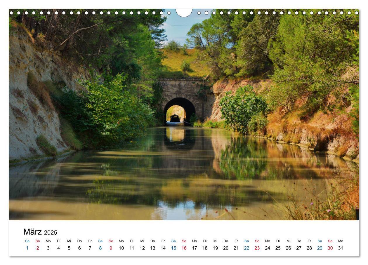 Bild: 9783435452262 | Unterwegs am Canal du Midi (Wandkalender 2025 DIN A3 quer),...