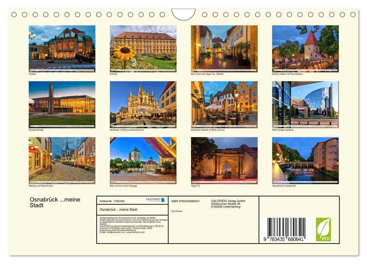 Bild: 9783435680641 | Osnabrück ...meine Stadt (Wandkalender 2025 DIN A4 quer), CALVENDO...