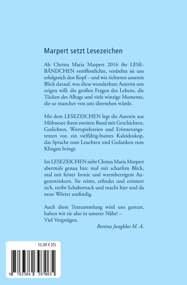 Bild: 9783384397065 | Lesezeichen | Christa Maria Marpert | Taschenbuch | Deutsch