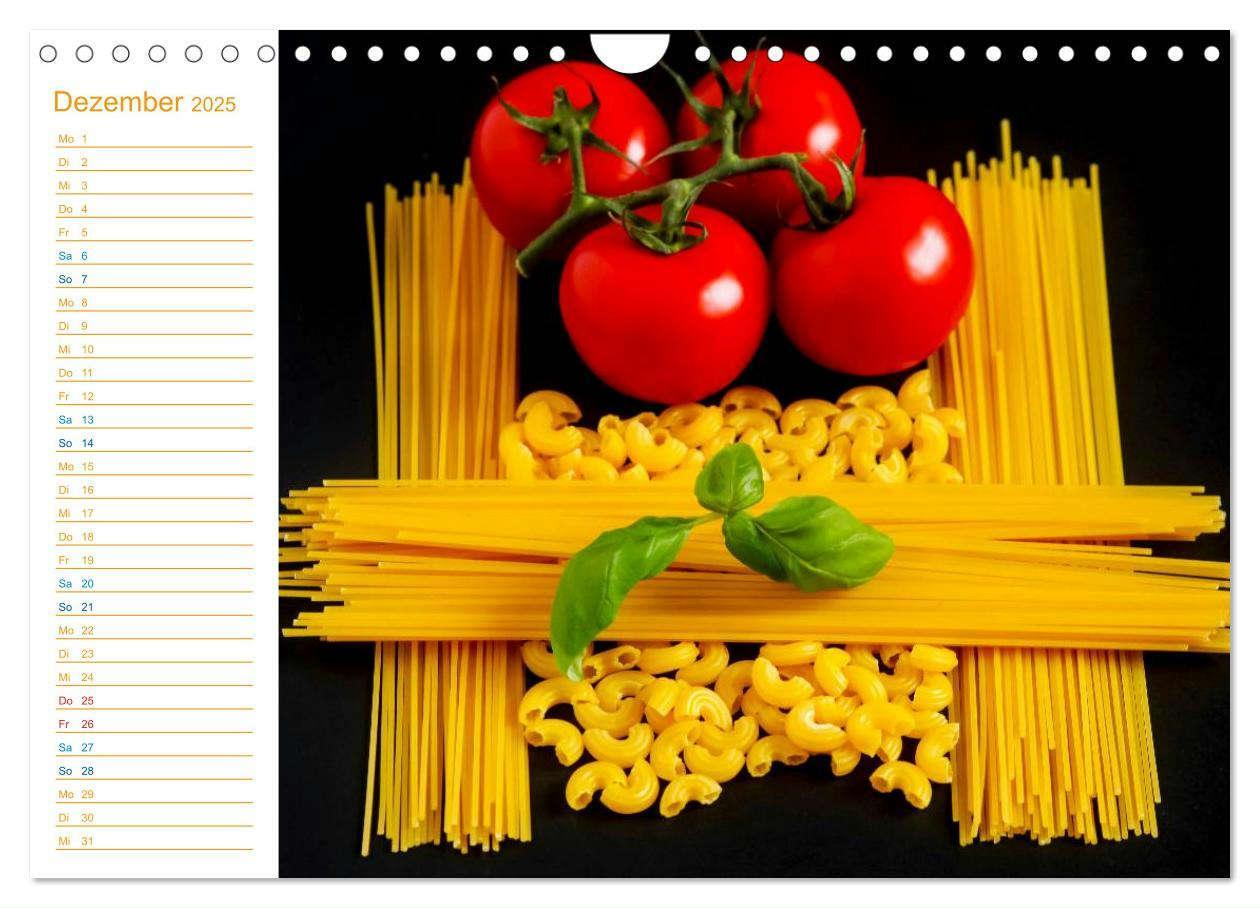 Bild: 9783435532414 | Pasta (Wandkalender 2025 DIN A4 quer), CALVENDO Monatskalender | Jäger