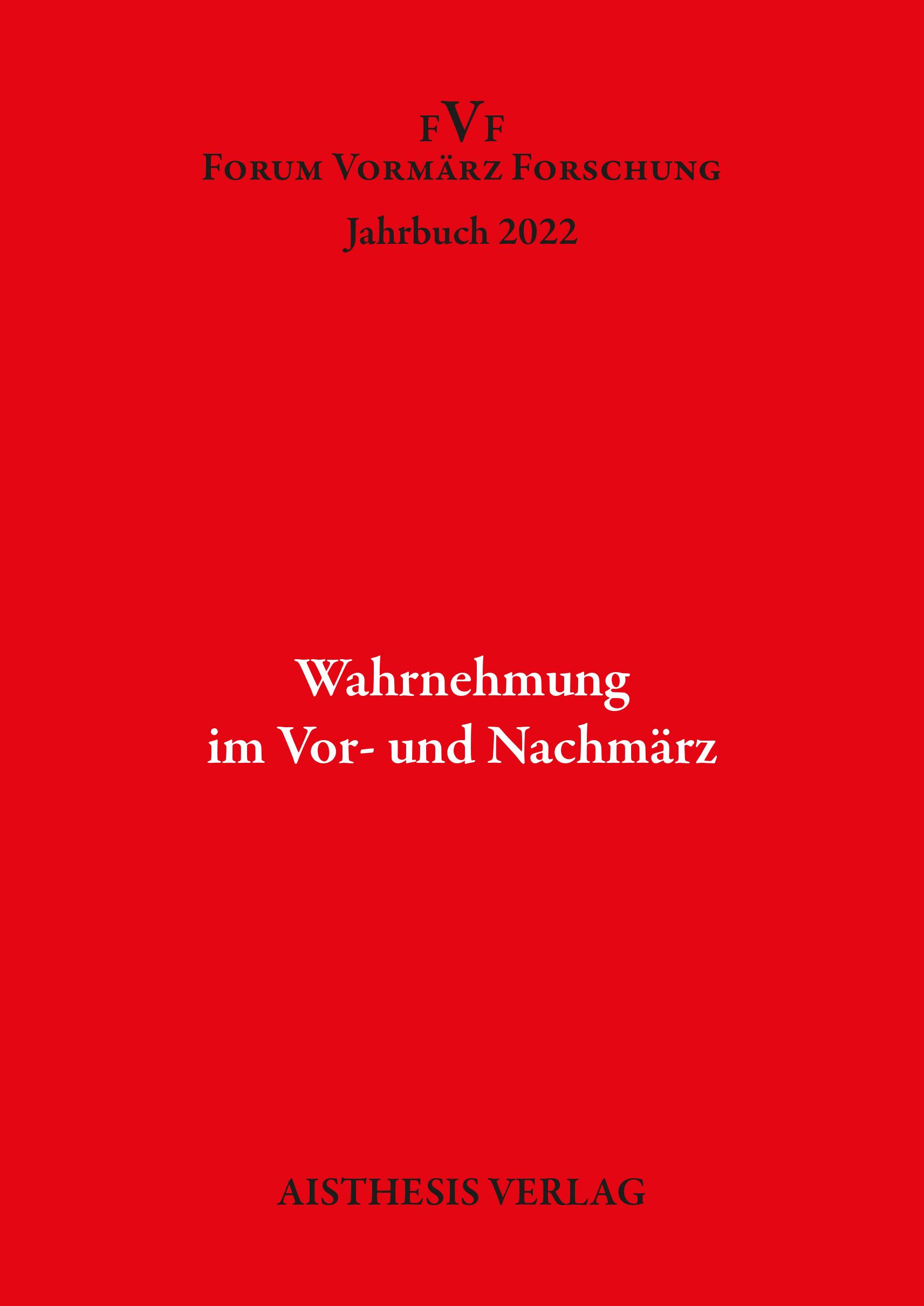 Cover: 9783849818814 | Wahrnehmung in Vor- und Nachmärz | Tania Eden (u. a.) | Taschenbuch