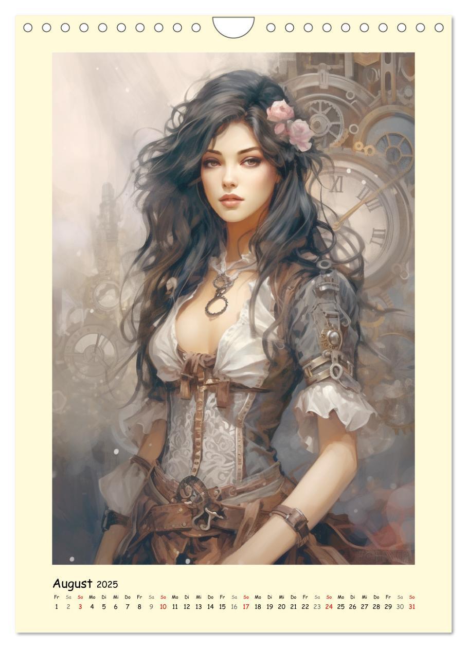 Bild: 9783435860906 | Schöne Steampunk Girls. Retro-Ästhetik im Aquarell-Stil...