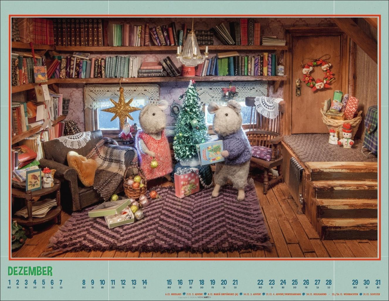 Bild: 9783839901588 | Sam &amp; Julia - Das Mäusehaus Kalender 2025 | Kalender | Spiralbindung