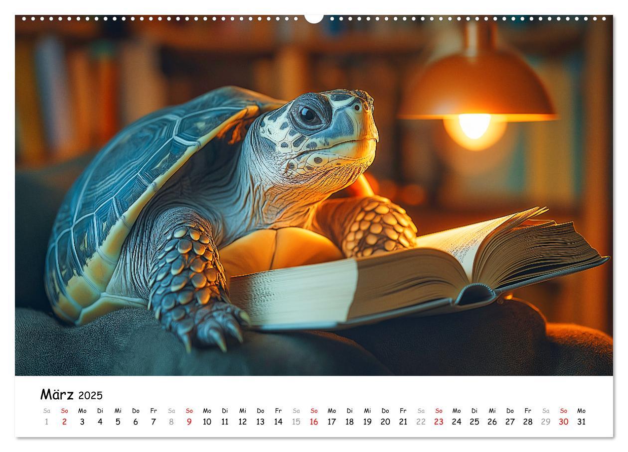 Bild: 9783457215852 | CHILL MAL - Entspannte Schildkröten beim Faulenzen (Wandkalender...