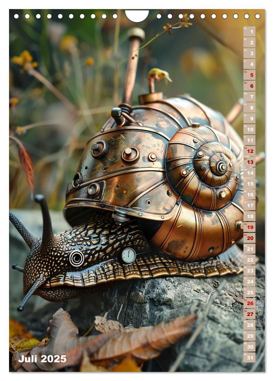 Bild: 9783435649594 | Steampunk Fauna (Wandkalender 2025 DIN A4 hoch), CALVENDO...