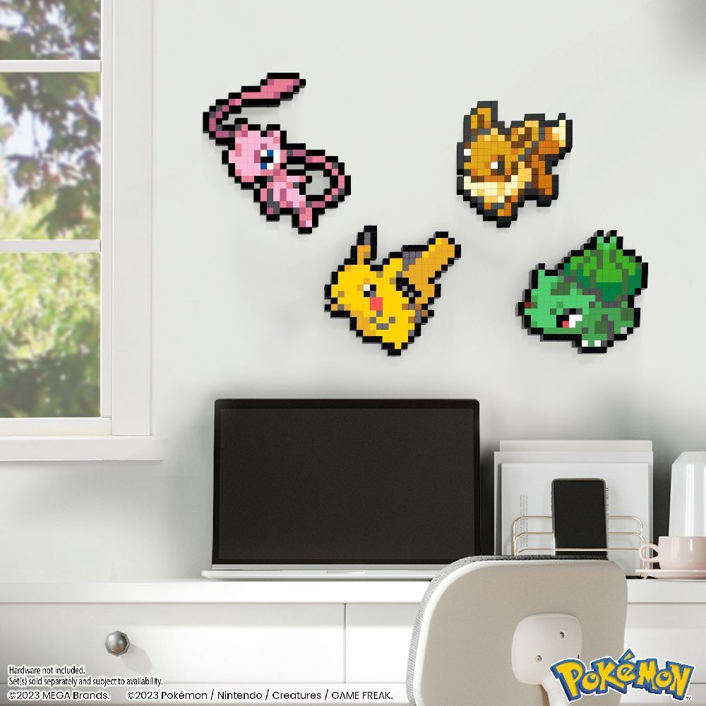 Bild: 194735190805 | MEGA Pokémon Evoli Pixel Art | Stück | Karton | HTH78 | 2024 | Mattel