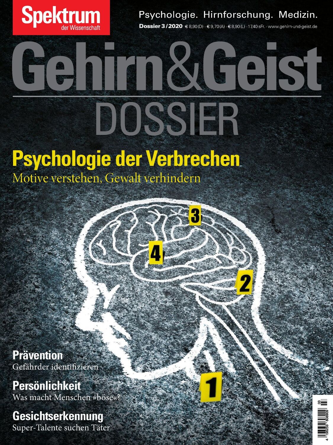 Cover: 9783958924109 | Gehirn &amp; Geist - Psychologie der Verbrechen | Wissenschaft | Buch