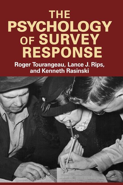 Cover: 9780521576291 | The Psychology of Survey Response | Roger Tourangeau (u. a.) | Buch