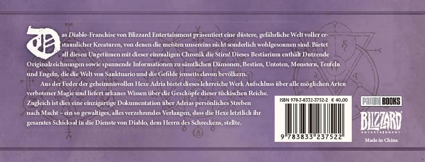 Rückseite: 9783833237522 | Diablo: Die Adria-Chronik | Robert Brooks (u. a.) | Buch | 160 S.