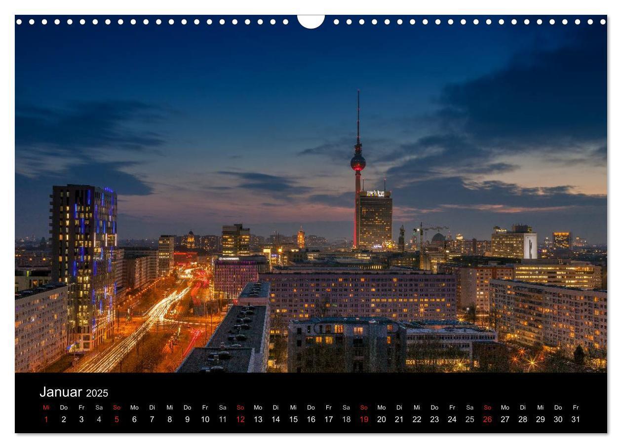 Bild: 9783435606443 | Die Blaue Stunde in Berlin (Wandkalender 2025 DIN A3 quer),...