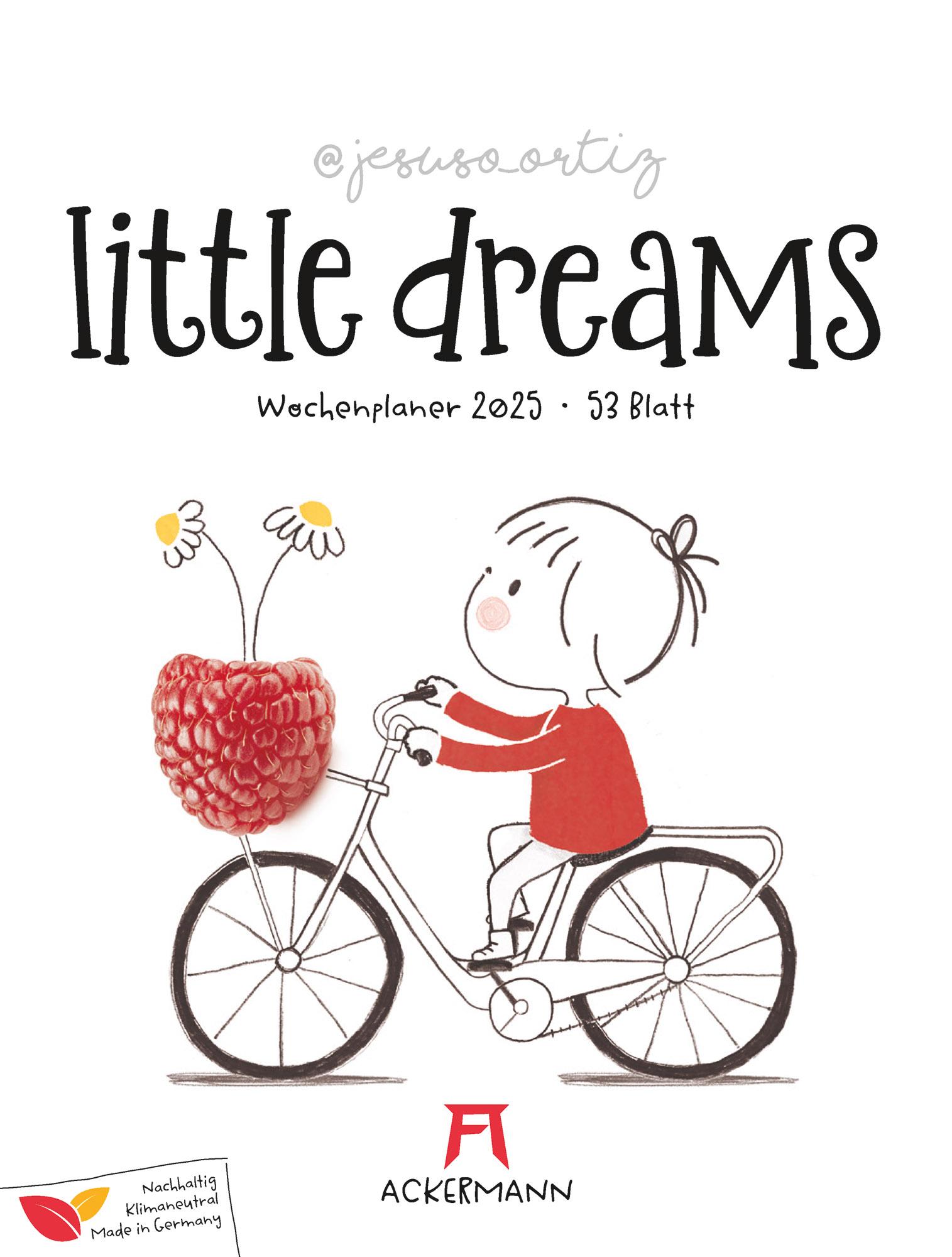 Cover: 9783838435015 | Little Dreams - Wochenplaner Kalender 2025 | Maße (B/H): 25 x 33 cm