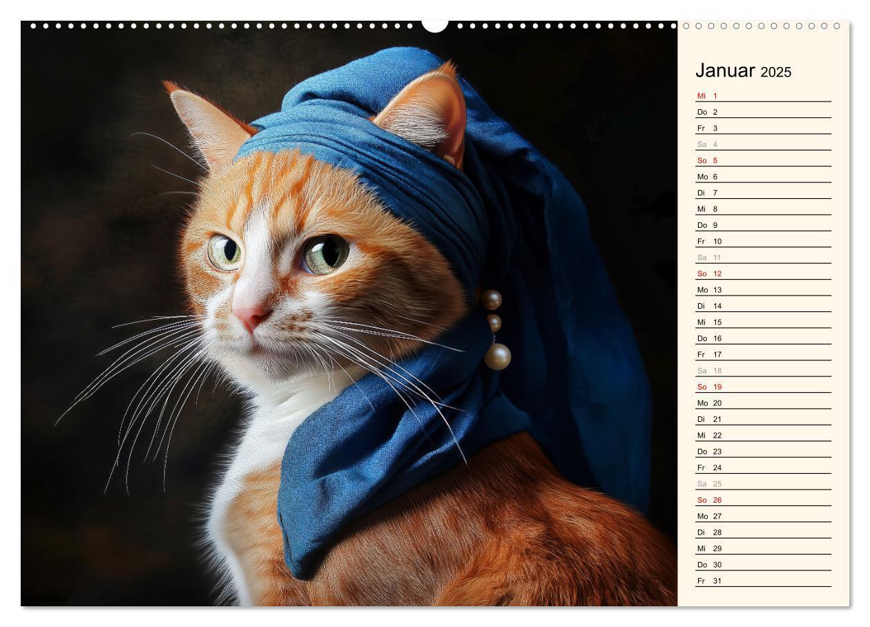 Bild: 9783457179918 | Katzen schaffen Kunst (hochwertiger Premium Wandkalender 2025 DIN...