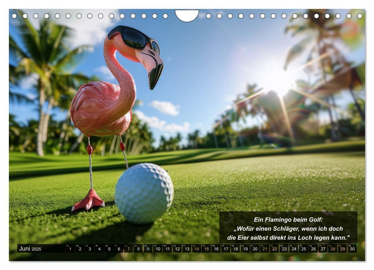 Bild: 9783457155486 | Der tierisch lustige Golfkalender (Wandkalender 2025 DIN A4 quer),...