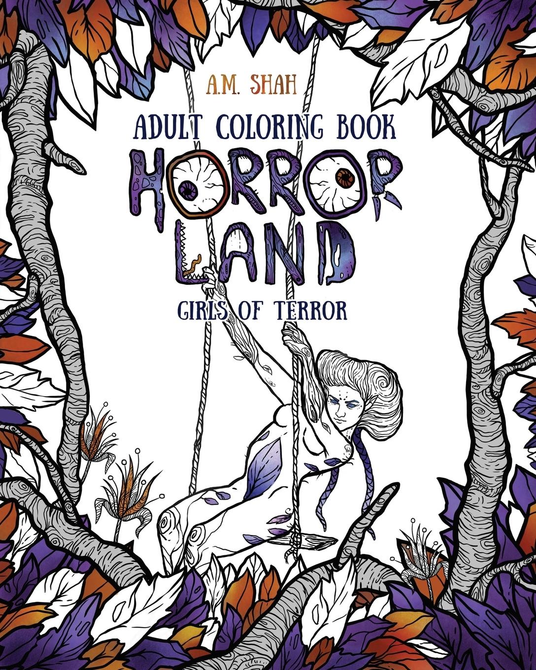 Cover: 9781943684649 | Adult Coloring Book | Horror Land Girls of Terror (Book 2) | Shah