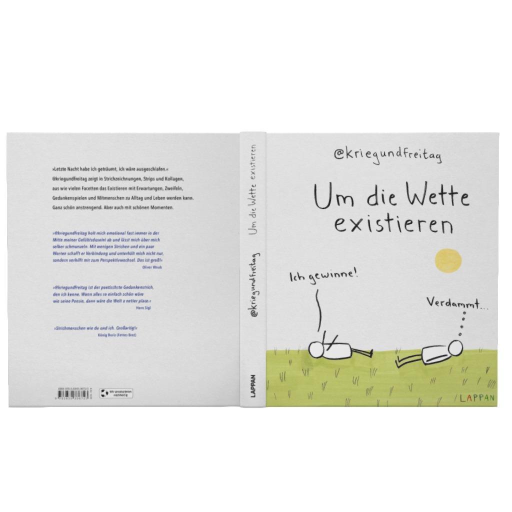 Bild: 9783830336723 | Um die Wette existieren | @Kriegundfreitag | Buch | 128 S. | Deutsch