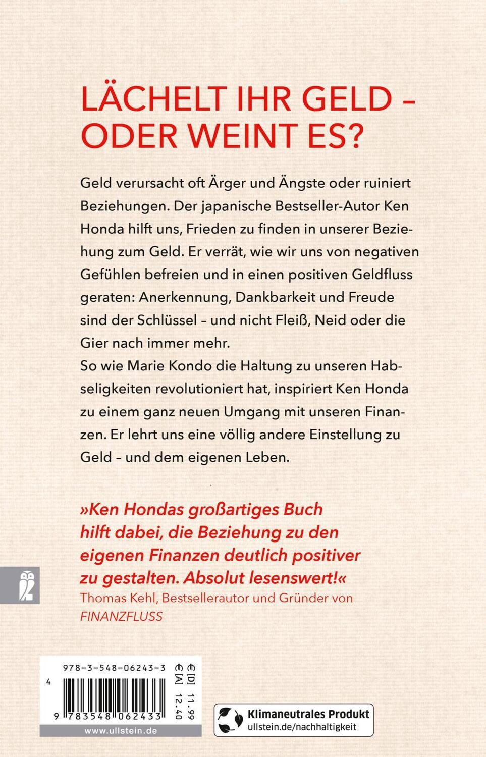 Rückseite: 9783548062433 | Happy Money | Ken Honda | Taschenbuch | 256 S. | Deutsch | 2020