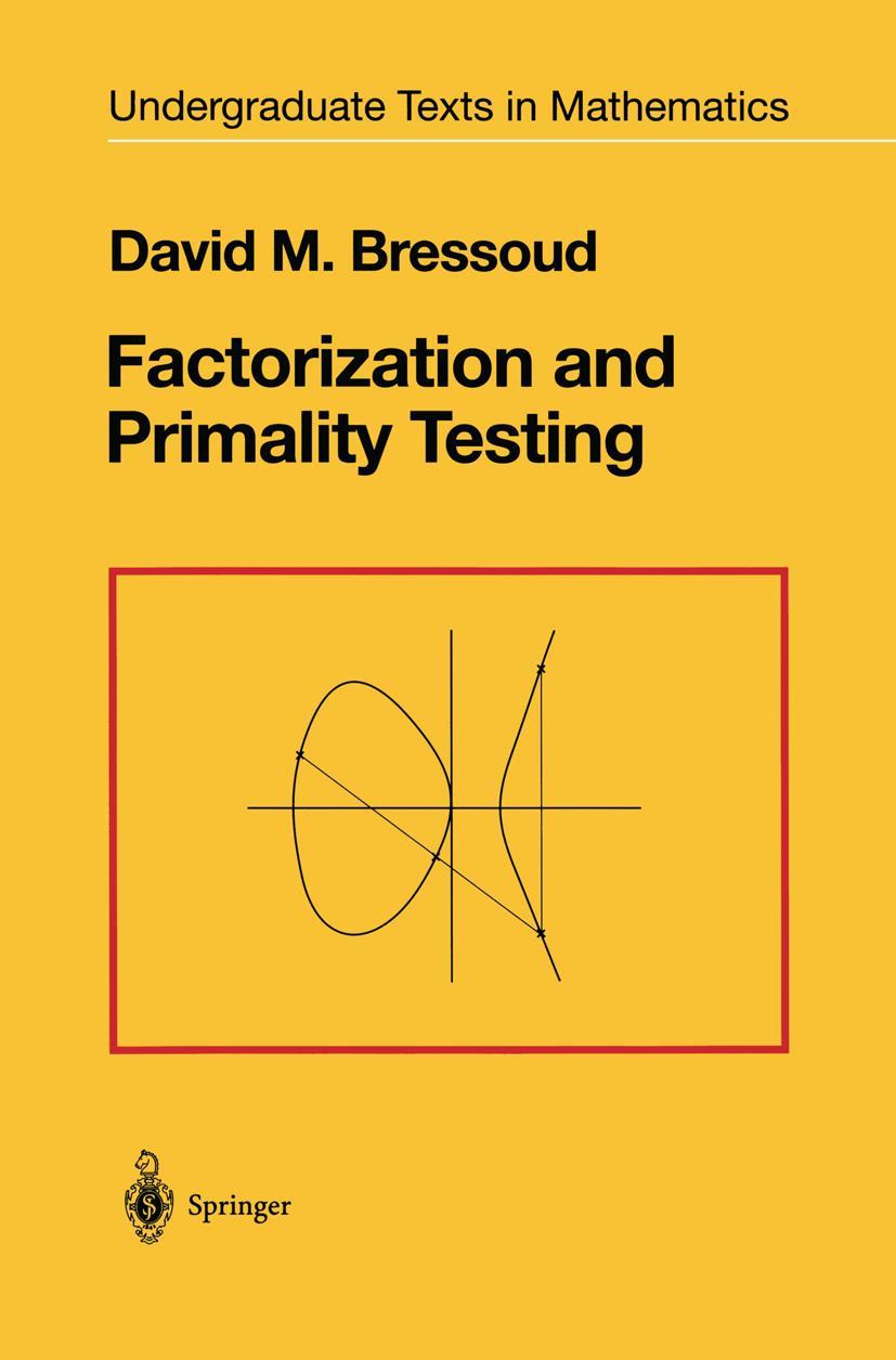 Cover: 9780387970400 | Factorization and Primality Testing | David M. Bressoud | Buch | xiv