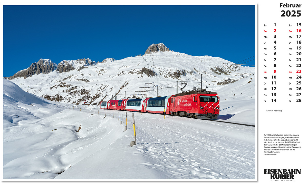 Bild: 9783844659412 | Glacier Express 2025 | Kalender | 13 S. | Deutsch | 2025 | EK-Verlag