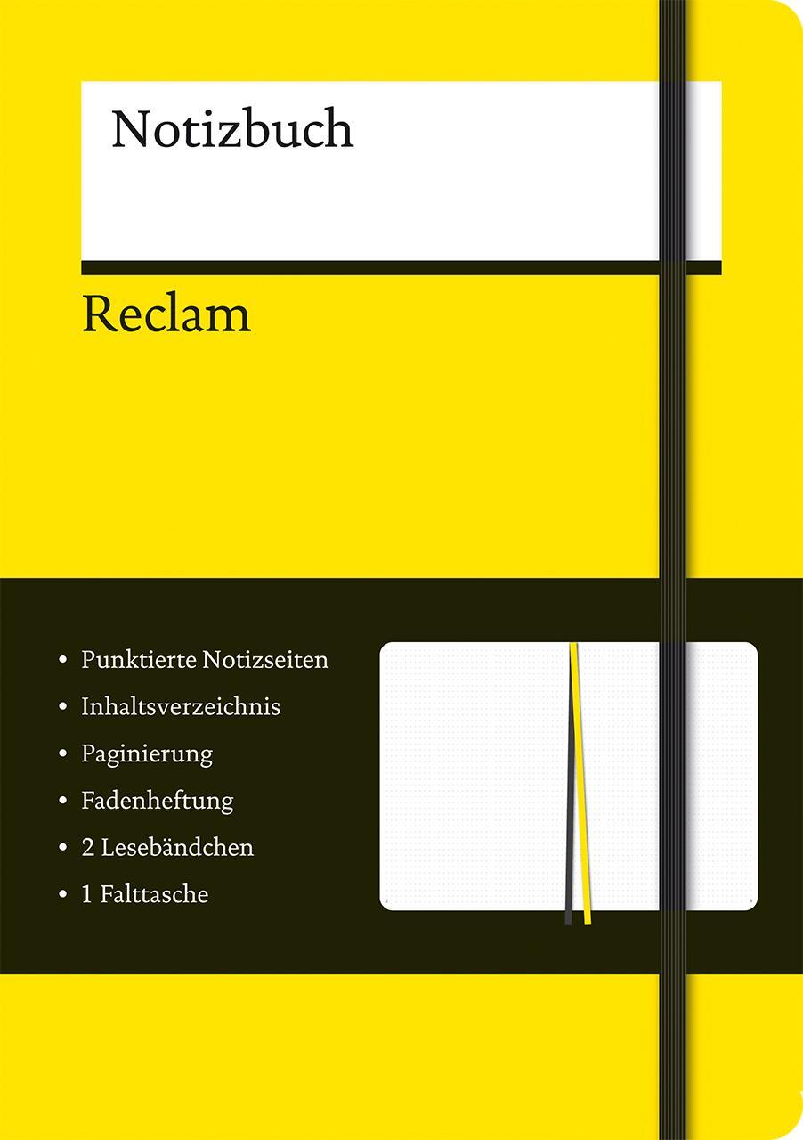 Cover: 9783150950265 | Reclams Notizbuch | Notizbuch | 156 S. | Deutsch | 2024