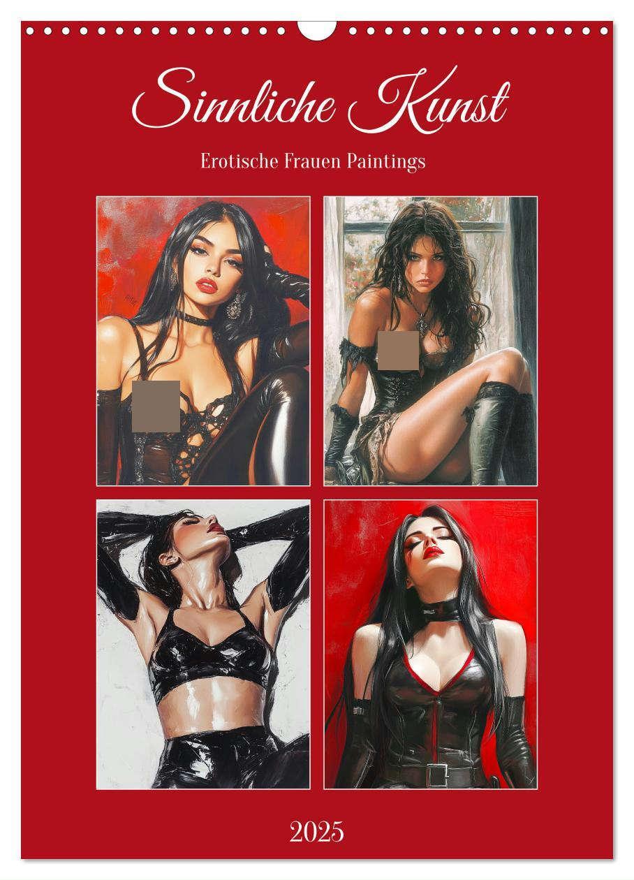 Cover: 9783457207116 | Sinnliche Kunst. Erotische Frauen Paintings (Wandkalender 2025 DIN...