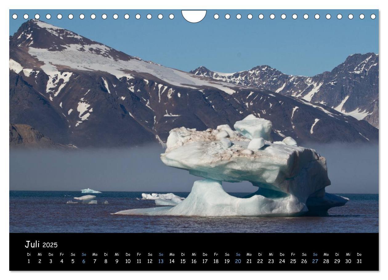 Bild: 9783435774012 | Spitzbergen (Wandkalender 2025 DIN A4 quer), CALVENDO Monatskalender