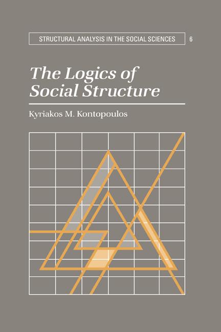 Cover: 9780521032698 | The Logics of Social Structure | Kyriakos M. Kontopoulos (u. a.)