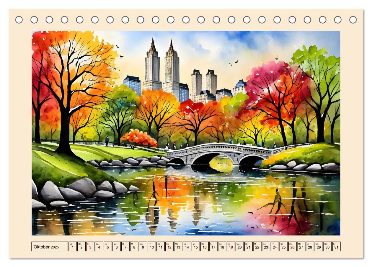 Bild: 9783457218471 | Sightseeing New York (Tischkalender 2025 DIN A5 quer), CALVENDO...