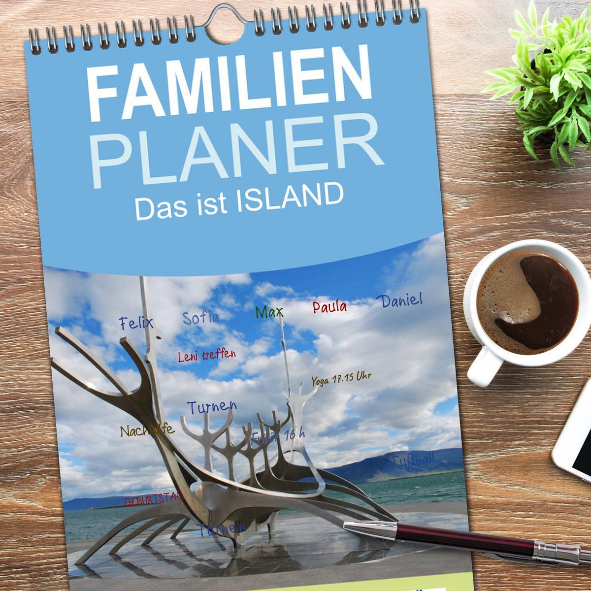 Bild: 9783457114940 | Familienplaner 2025 - Das ist ISLAND mit 5 Spalten (Wandkalender,...