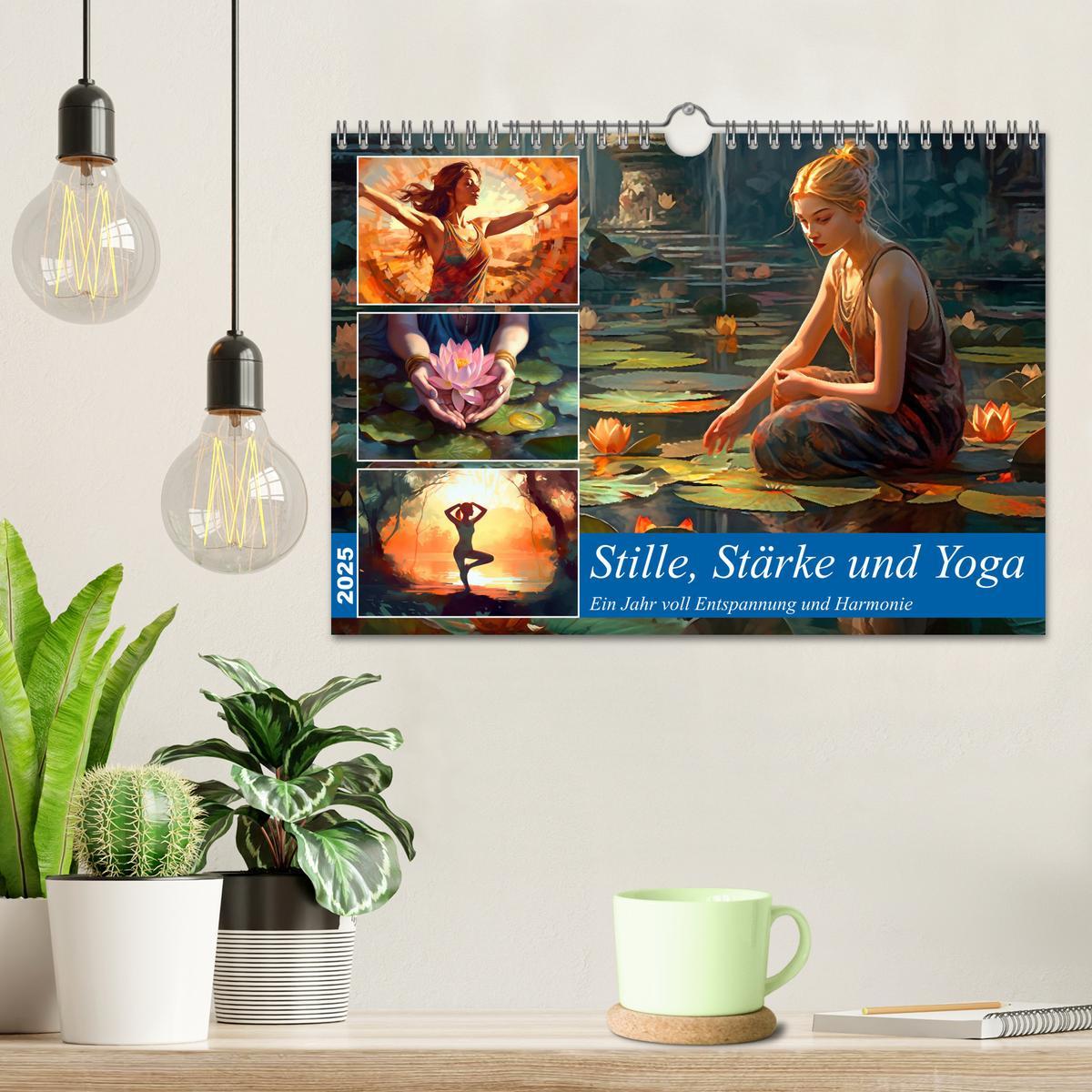 Bild: 9783383866562 | Stille, Stärke und Yoga (Wandkalender 2025 DIN A4 quer), CALVENDO...