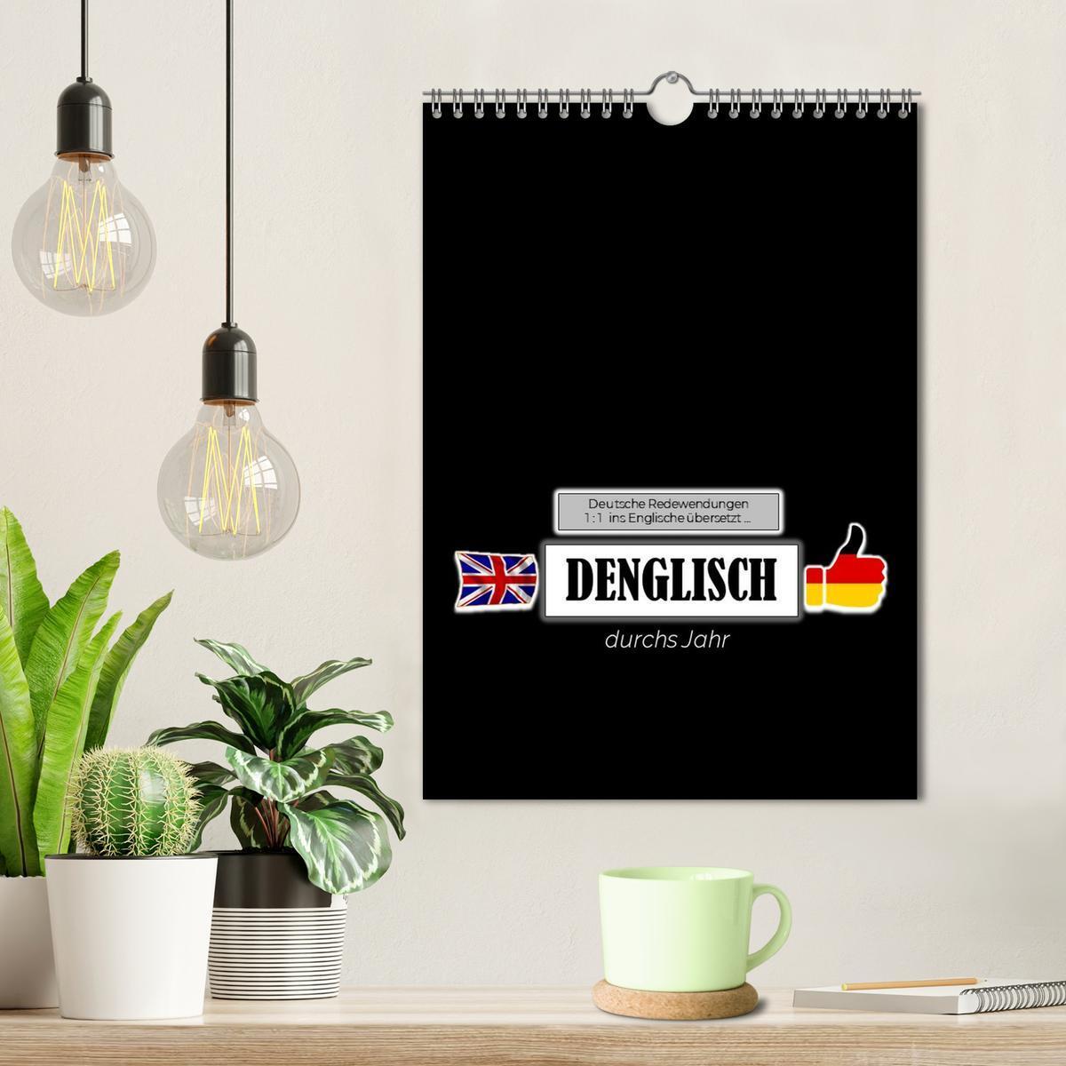 Bild: 9783435874149 | DENGLISCH durchs Jahr (Wandkalender 2025 DIN A4 hoch), CALVENDO...