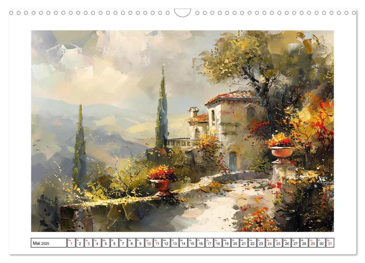 Bild: 9783457139493 | Toskana bis Provence (Wandkalender 2025 DIN A3 quer), CALVENDO...