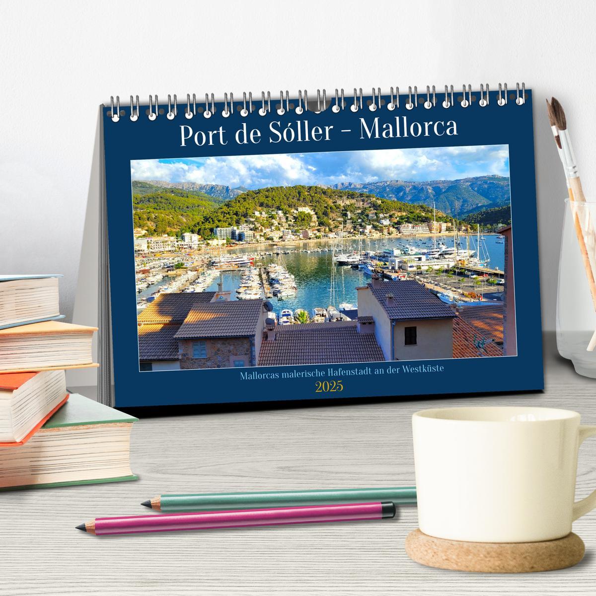 Bild: 9783383907906 | Port de Sóller - Mallorca (Tischkalender 2025 DIN A5 quer),...