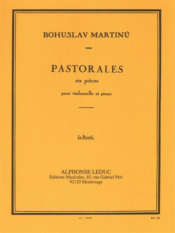 Cover: 9790046249204 | 6 Pastorales H190 | Bohuslav Martinu | Buch | Alphonse Leduc