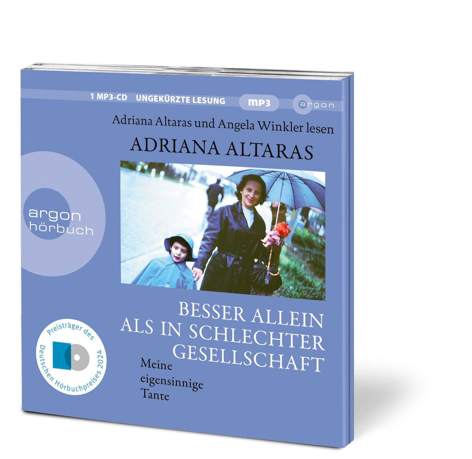 Bild: 9783839820384 | Besser allein als in schlechter Gesellschaft | Adriana Altaras | MP3