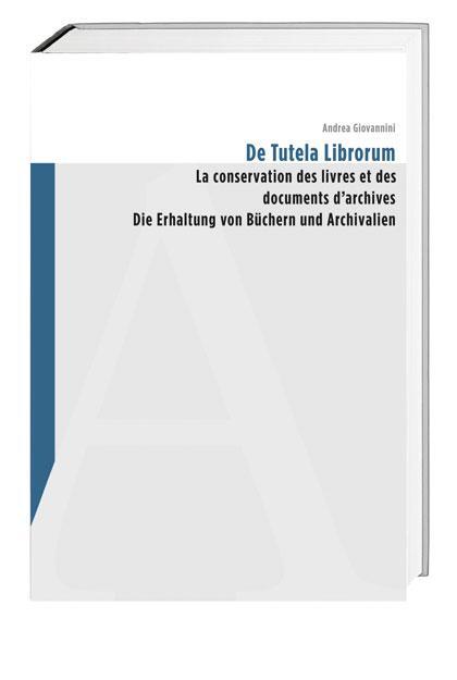 Cover: 9783039191444 | De tutela librorum | Andrea Giovannini | Buch | Gebunden | Deutsch