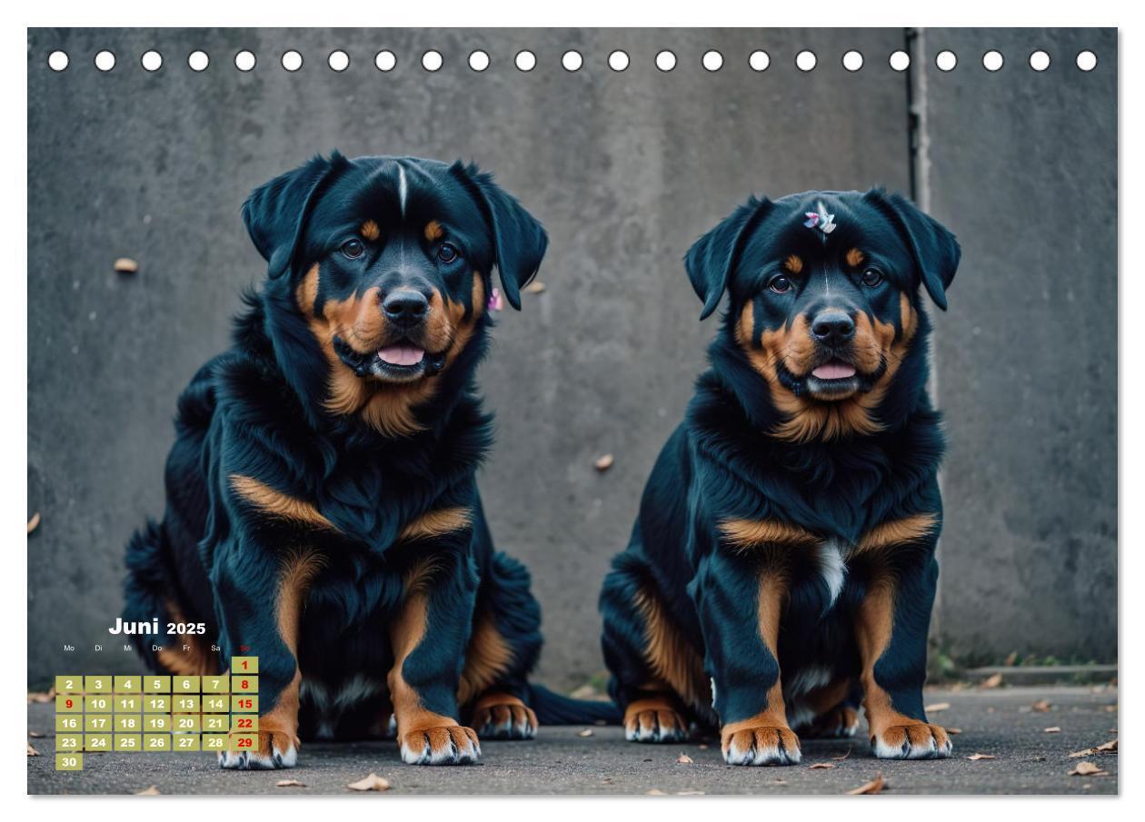 Bild: 9783383846434 | Majestätische Rottweiler: Ein Jahr voller Kraft und Loyalität...