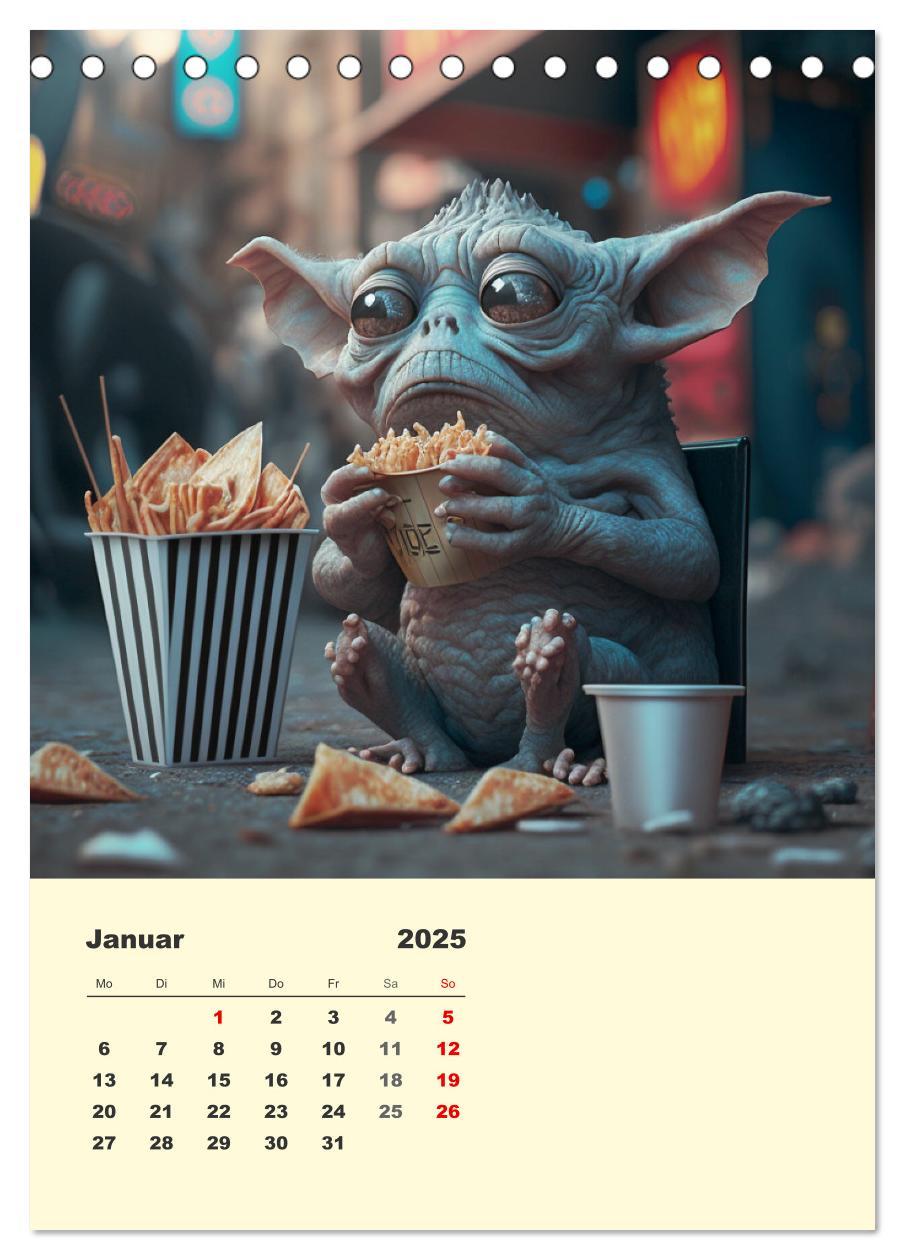 Bild: 9783435876006 | Kleine Gangster. Lustige Monster im Alltag (Tischkalender 2025 DIN...