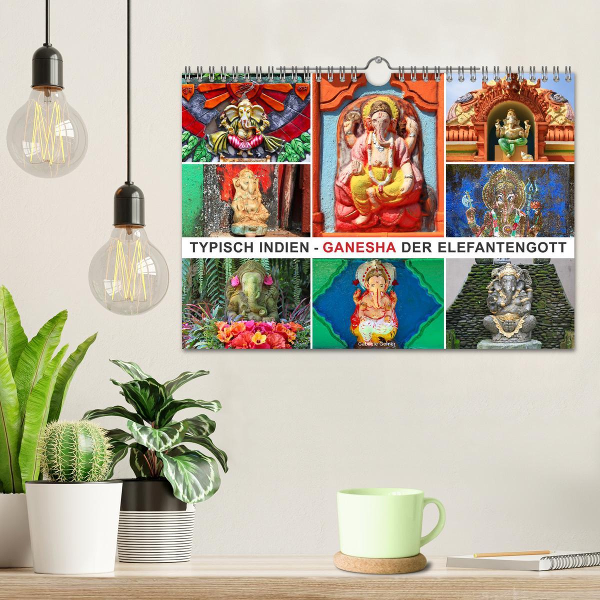 Bild: 9783457231227 | Typisch Indien - Ganesha der Elefantengott (Wandkalender 2025 DIN...