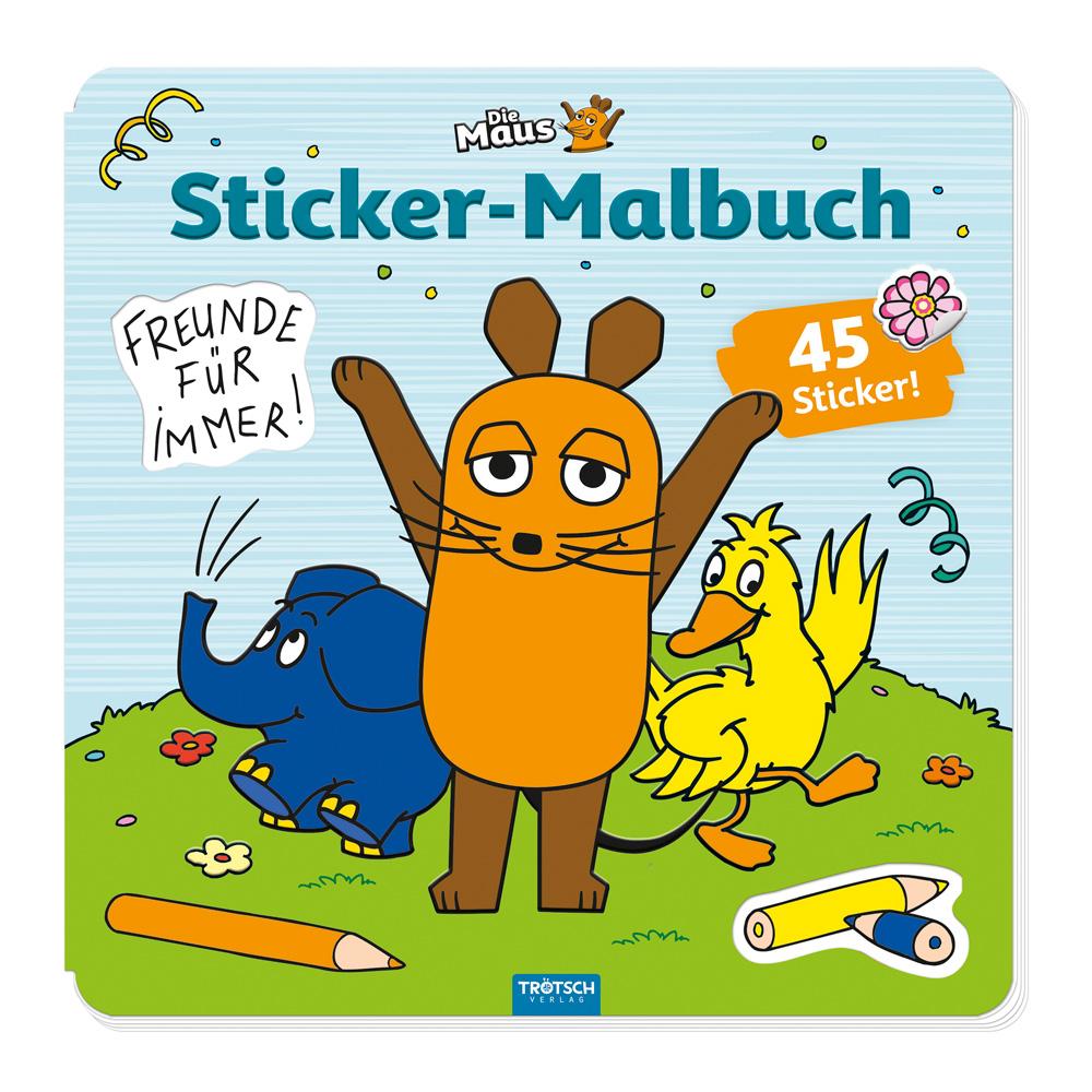 Cover: 9783988025029 | Trötsch Die Maus Stickermalbuch Malbuch mit Stickern | KG | Buch