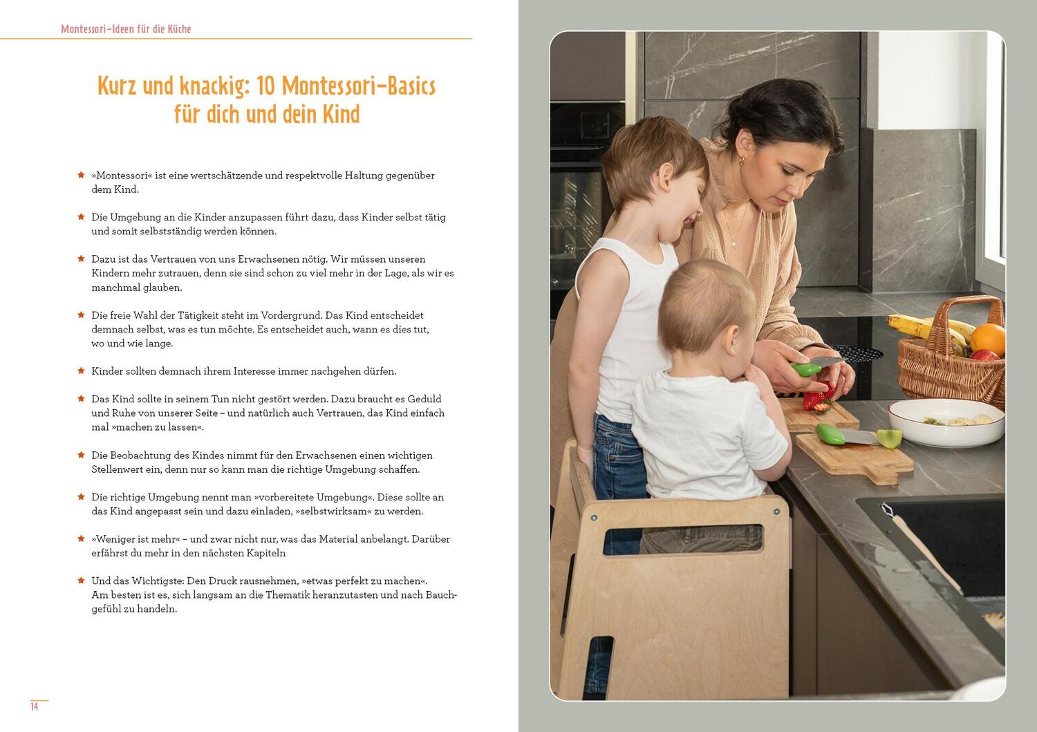 Bild: 9783742322050 | Montessori-Ideen für die Küche - Kochen mit Kindern | Julia Peneder